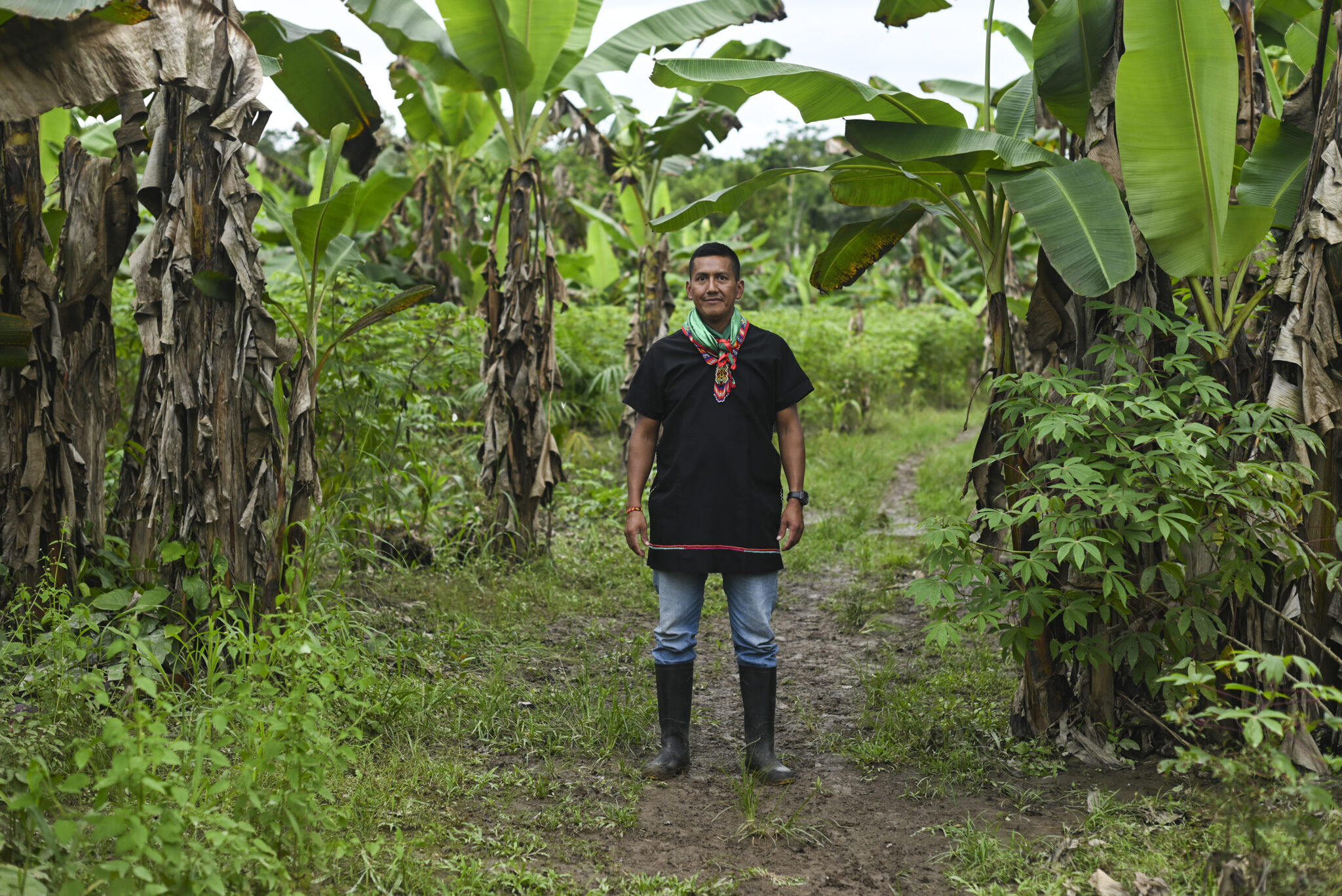 Pablo Cuchalá, líder indígena inga que ha buscado exigir garantías de participación para su comunidad. Foto: Natalia Pedraza Bravo.
