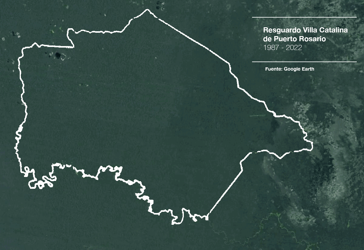 Recopilación de datos satelitales de Google Earth del Resguardo Indígena Inga Villa Catalina de Puerto Rosario.
