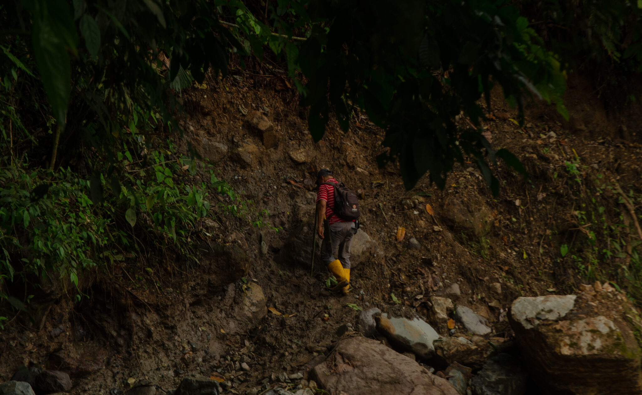 Obrero Libero Cobre Foto Jacobo Martínez historia río Mocoa