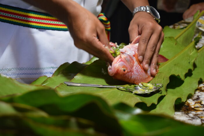 Foto 10 Pescado en hoja de sirindango. Foto Jinneth Paola Silva