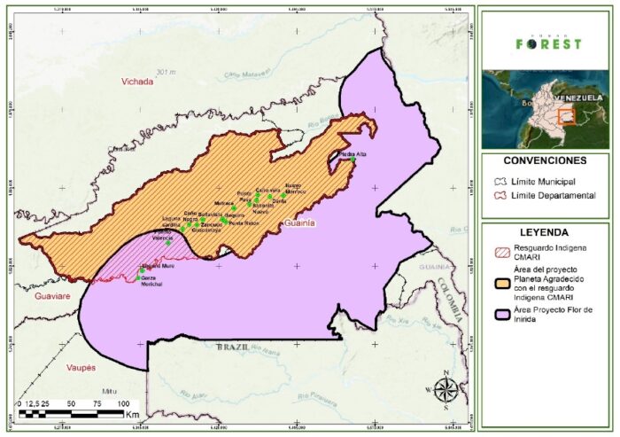 Mapa-para-evitar-traslape Vaqueros del carbono Guainía