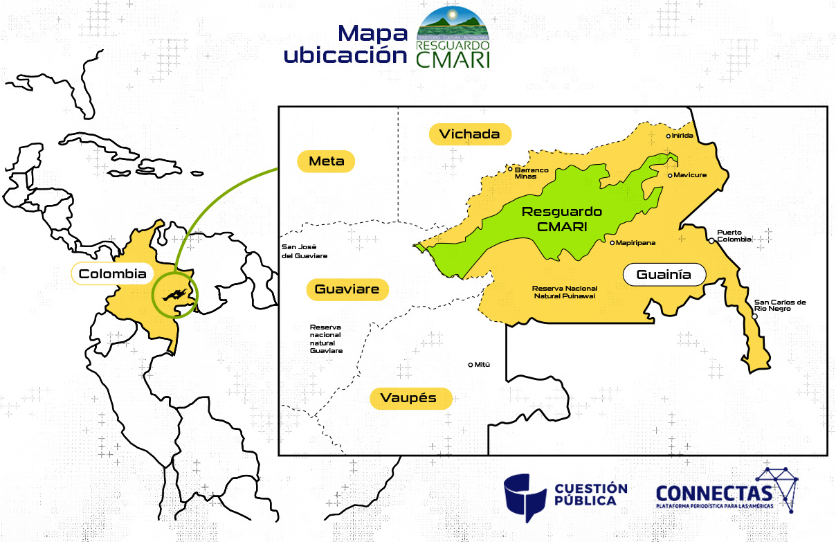 Mapa resguardo CMARI
