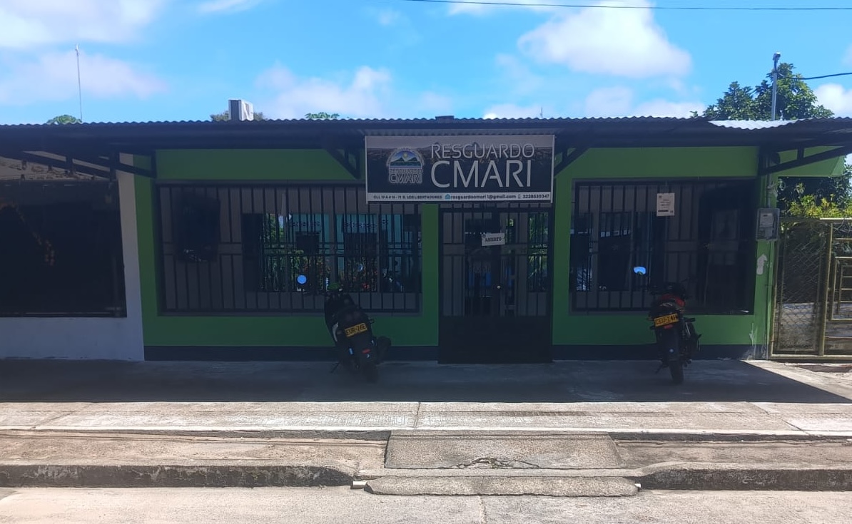 Oficina del gobierno indígena de CMARI en Inírida, Guainía, Colombia _ Créditos Diego Legrand